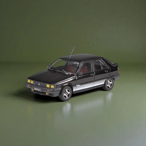 1/43 NZG 1986 Renault 11 Turbo 5-door (Black) Diecast Car Model