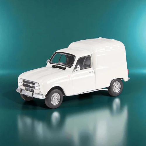 1/43 NZG Renault 4 F4 Fourgonnette (White) Diecast Car Model