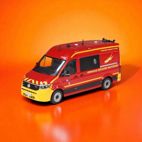 1/43 NZG Volkswagen Crafter L2H2 Lanery VPL SDIS "71 - Saone et Loire" Diecast Car Model