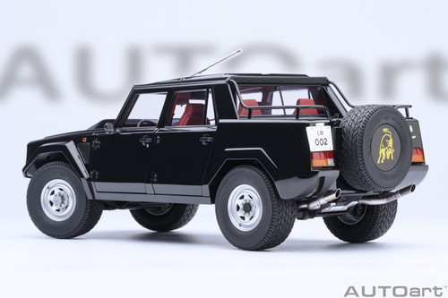 1/18 AUTOart Lamborghini LM002 (Nero Tenebre Black) Car Model