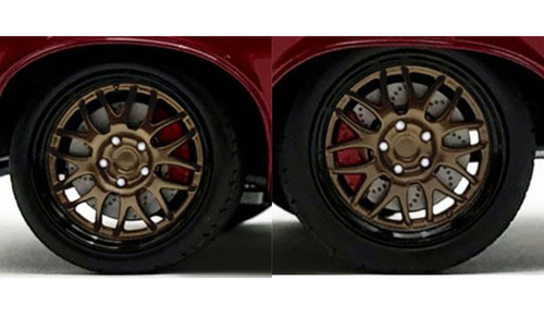 1/18 ACME Street Fighter Custom Wheel & Tire Set- Bronze