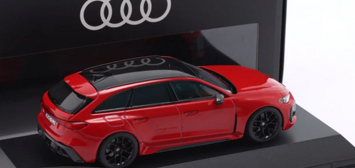 1/43 Dealer Edition 2025 Audi RS 5 Avant (B10) (Progressive Red) Car Model