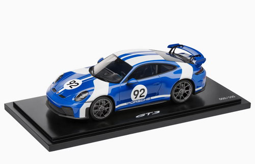 1/18 Dealer Edition Porsche 911 (992.2) GT3 Velocity Livery #92 (Blue & White) Car Model