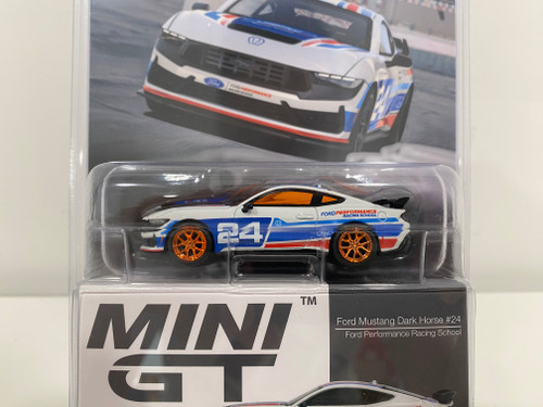 CHASE CAR 1/64 Mini GT Ford Mustang Dark Horse #24 Diecast Car Model