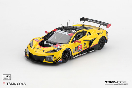 1/43 TSM Chevrolet Corvette Z06 GT3.R #3 Corvette Racing by Pratt Miller Motorsports 2026 IMSA Daytona 24 Hrs Car Model