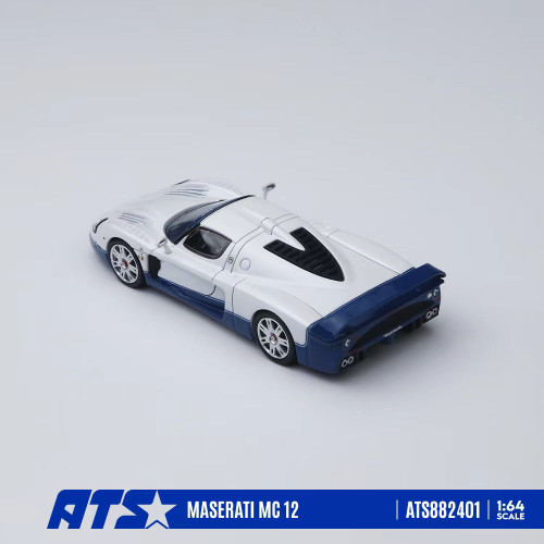 1/64 ATS Maserati MC-12 (White) Diecast Car Model