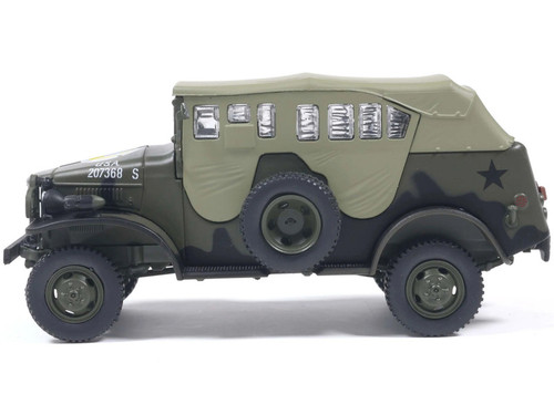 Dodge WC-6 Command Car with Canvas Top Olive Drab "2nd Armored Division France" (1944) United States Army 1/43 Diecast Model by Militaria Die Cast