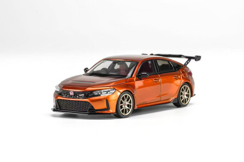 1/64 Motorhelix Honda Civic Type R (FL5) Customized (Metallic Orange) Diecast Car Model