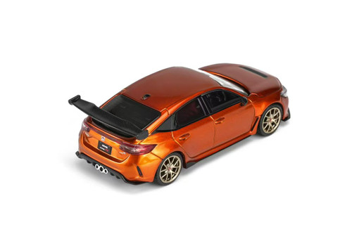 1/64 Motorhelix Honda Civic Type R (FL5) Customized (Metallic Orange) Diecast Car Model