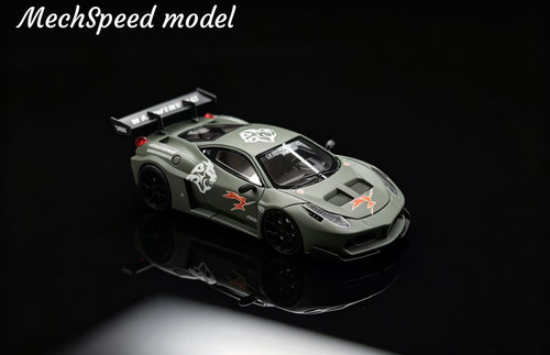 1/64 Mechspeed Model Ferrari 458 GT (Matte Green) Car Model