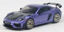 1/43 Solido 2024 Porsche 718 Cayman GT4 RS Weissach Package (Violet Purple Metallic) Diecast Car Model