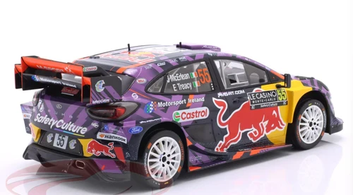 1/18 Ixo 2025 Ford Puma Rally1 #55 7th Rallye Monte Carlo M-Sport Ford WRT Josh McErlean, Eoin Treacy Diecast Car Model