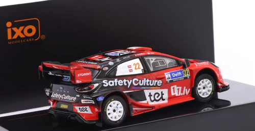 1/43 Ixo 2025 Ford Puma Rally1 #22 8th Rallye Estonia Hyundai Shell Mobis WRT Mārtiņš Sesks, Renārs Francis Diecast Car Model