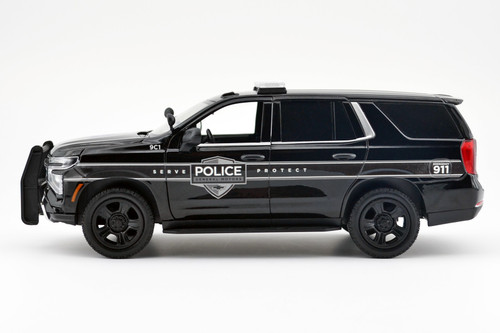 1/24 Motormax 2025 Chevrolet Tahoe PPV Police (Black) Diecast Car Model