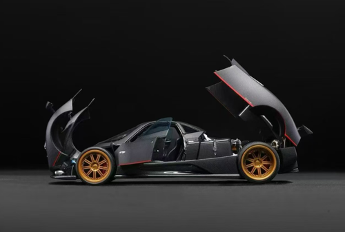 1/18 Almost Real 2005 Pagani Zonda F (Matte Carbon Black) Diecast Car Model