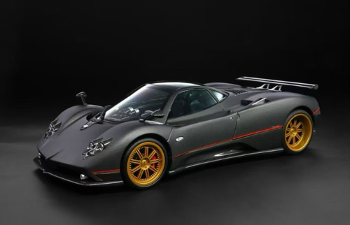 1/18 Almost Real 2005 Pagani Zonda F (Matte Carbon Black) Diecast Car Model