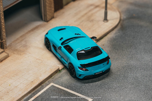 1/64 Tarmac Works Mercedes-Benz SLS AMG Coupé Black Series (Matte Blue) Diecast Car Model