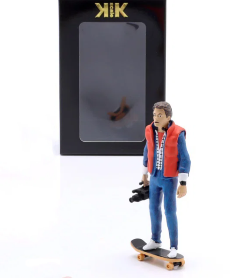 1/18 KK-Scale Marty Figure with Skateboard Film Trilogy "Back to the Future"