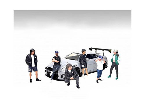 "LB Nation" 6 piece Figure Set for 1/24 Scale Models by American Diorama