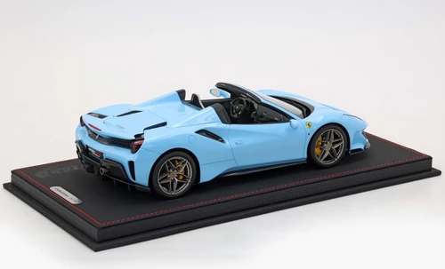 1/18 BBR Ferrari 488 Pista Spider (Blue Silver) Car Model Limited 48 Pieces