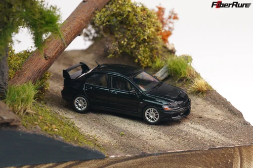 1/64 FiberRun Mitsubishi Lancer Evolution IX Evo 9 (Black) Diecast Car Model