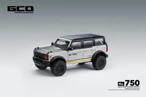 1/64 GCD Darwin Pro Ford Bronco Air Force (Fighter Grey) Diecast Car Model