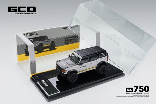 1/64 GCD Darwin Pro Ford Bronco Air Force (Fighter Grey) Diecast Car Model