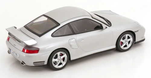 1/18 KK-Scale 2001 Porsche 911 (996) GT2 (Arctic Silver Metallic) Diecast Car Model