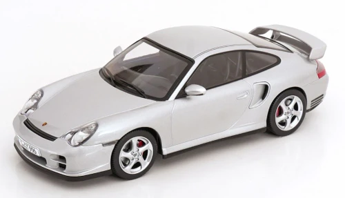 1/18 KK-Scale 2001 Porsche 911 (996) GT2 (Arctic Silver Metallic) Diecast Car Model