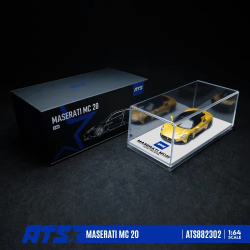 1/64 ATS Maserati MC20 (Yellow) Diecast Car Model