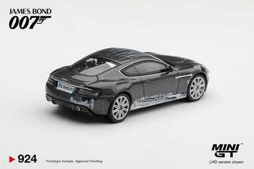 1/64 Mini GT Aston Martin DBS James Bond 007 "Quantum of Solace" (Grey) Damaged Version Diecast Car Model