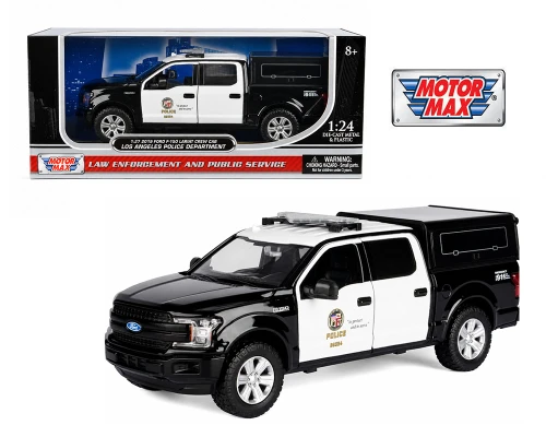 1/27 Motormax 2019 Ford F150 Los Angeles Police LAPD Vehicle Diecast Car Model