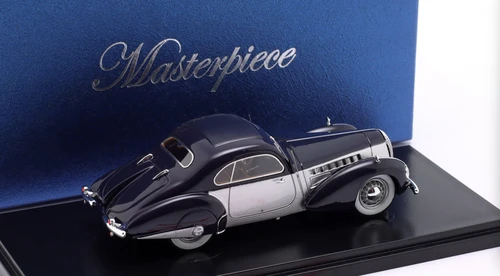 1/43 AutoCult 1936 Aero 30 Sodomka Coupe (Dark Blue & Silver) Car Model