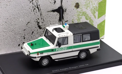 1/43 AutoCult 1985 RMA Amphi Ranger 2800 SR Police (White & Green) Car Model