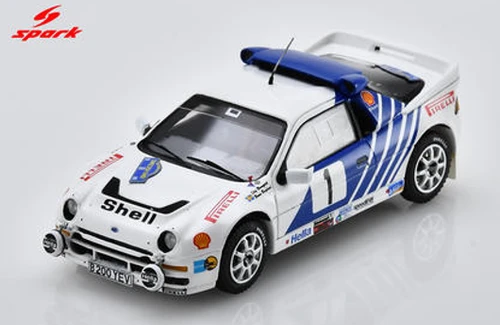 1/43 Spark Ford RS200 No.1 Swedish Rally 1986 S. Blomqvist – B. Berglund Car Model