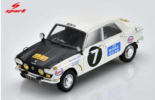 1/43 Spark Peugeot 204 No.7 East African Safari Rally (class winner) 1967 H. Lionnet - P. Cliff Car Model