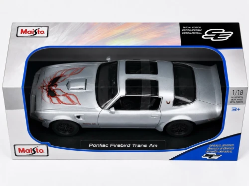 1/18 Maisto 1978 Pontiac Firebird Trans Am (Silver) Diecast Car Model