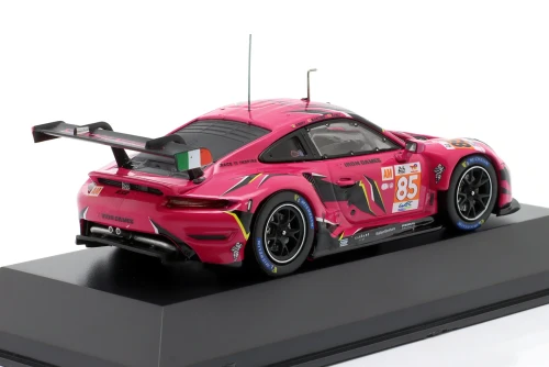 1/43 Ixo 2023 Porsche 911 RSR #85 Iron Dames 24h LeMans Iron Dames Sarah Bovy, Rahel Frey, Michelle Gatting Diecast Car Model