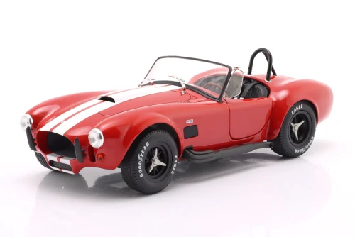 1/18 Solido 1965 Shelby Cobra 427 S/C (MK II) (Red with White Stripes) Diecast Car Model