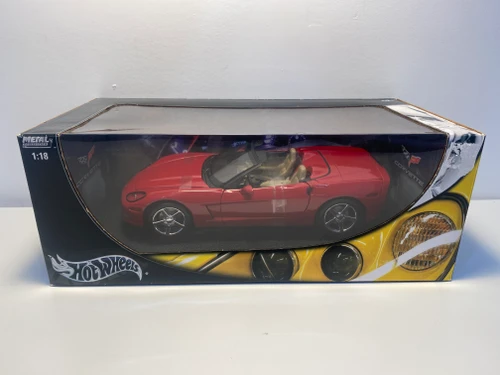 1/18 Hot Wheels Chevrolet Corvette C6 Convertible (Red) Diecast Car Model