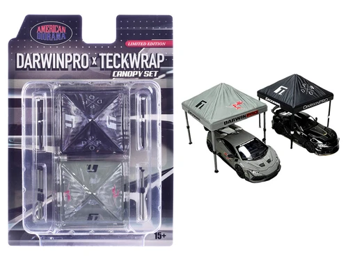"DarwinPro x Teckwrap" Canopy 2 Piece Set Limited Edition for 1/64 Scale Models by American Diorama