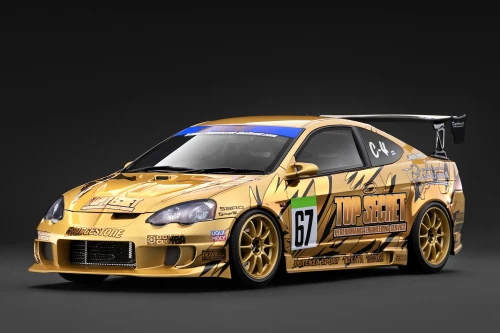 1/18 IG Ignition Model Top Secret Honda Integra (DC5) (Gold) Car Model