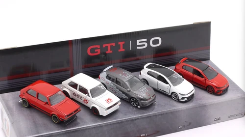 1/64 Majorette 5-Car Set Volkswagen VW Golf GTI Diecast Car Models