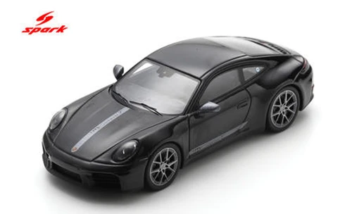 1/43 Spark 2025 Porsche 911 Carrera T (992.2) (Jet Black Metallic) Car Model