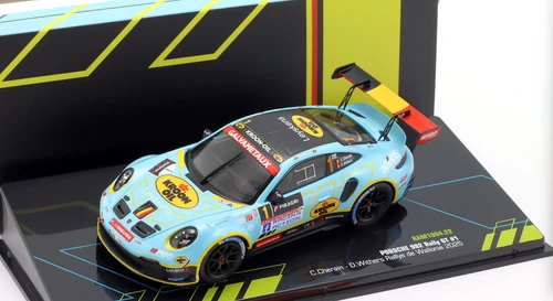 1/43 Ixo 2025 Porsche 911 (992) Rally GT #1 5th Rallye de Wallonie Cédric Cherain, Damien Withers Diecast Car Model