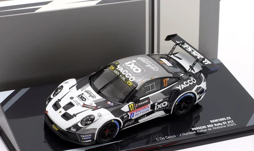 1/43 Ixo 2025 Porsche 911 (992) Rally GT #17 Rallye de Wallonie Ecurie Hesbaye Cédric De Cecco, Jérome Humblet Diecast Car Model