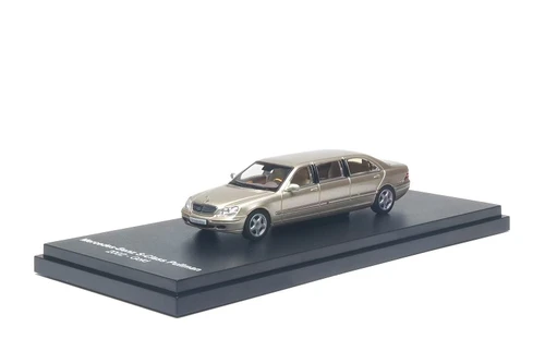 1/64 AR Box Almost Real 2002 Mercedes-Benz S-Class S600 Pullman (Gold) Diecast Car Model