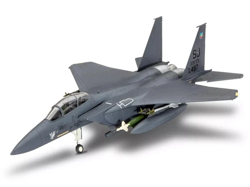 Level 4 Model Kit F-15E Strike Eagle Aircraft All-Included Kit 1/72 Scale Model by Revell