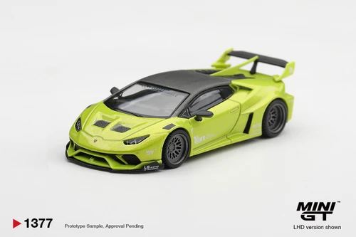 1/64 Mini GT Lamborghini Huracán LB★WORKS (Lime Green Metallic) Diecast Car Model