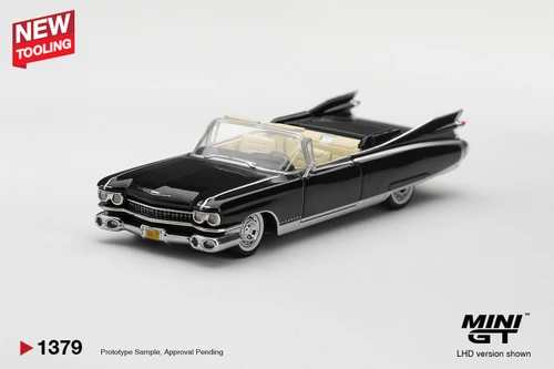 1/64 Mini GT 1959 Cadillac Eldorado Biarritz (Black) Diecast Car Model